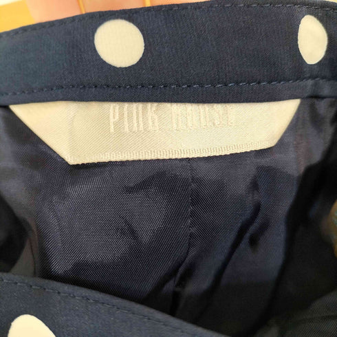 ピンクハウス PINK HOUSE ドット柄 サイドリボン ロングスカート レディース